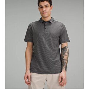 Lululemon Men Evolution Polo shirt, gray striped, XL J113